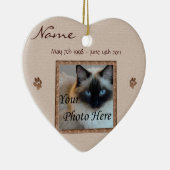 猫の思い出 – カスタム セラミックオーナメント (右)