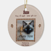 猫の思い出 – カスタム セラミックオーナメント (左)