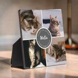猫の思い出 フォトコラージュの引用 形見の品 フォトプラーク