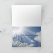 猫の悔やみや弔慰 – お悔やみ申し上げます カード (内部)