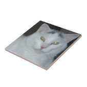 猫の想い白猫 タイル (側面)