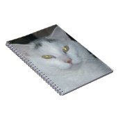猫の想い白猫 ノートブック (右側)