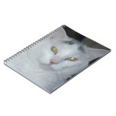 猫の想い白猫 ノートブック (左側)