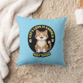 猫の愛は獲得し与えない クッション (ブランケット)