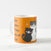 猫の愛ほど素晴らしい贈り物はない コーヒーマグカップ (正面左)