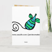 猫の愛情のあるお母さんのための母の日の挨拶状 カード (裏面)