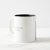 猫の愛情のある目の詩の猫のマグ…… ツートーンマグカップ (正面左)