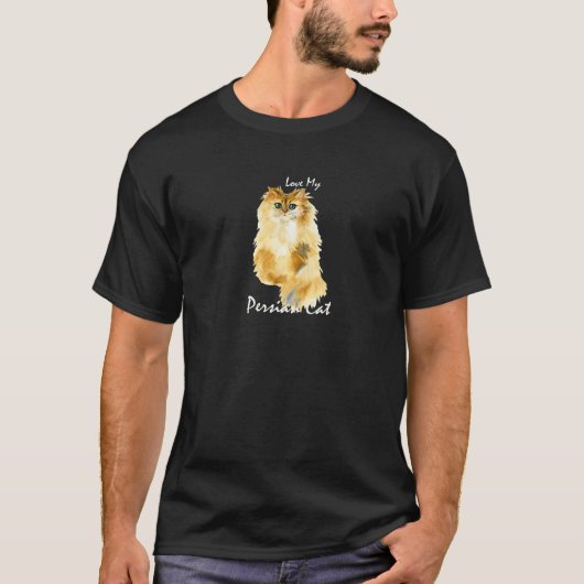 猫の愛猫ファンにペルシャ猫を愛するPre Tシャツ (正面)
