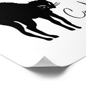 猫の愛 – チャールズ・ディケンズ引用文 ポスター (角)