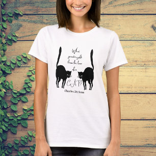 猫の愛 – チャールズ・ディケンズ引用文 Tシャツ