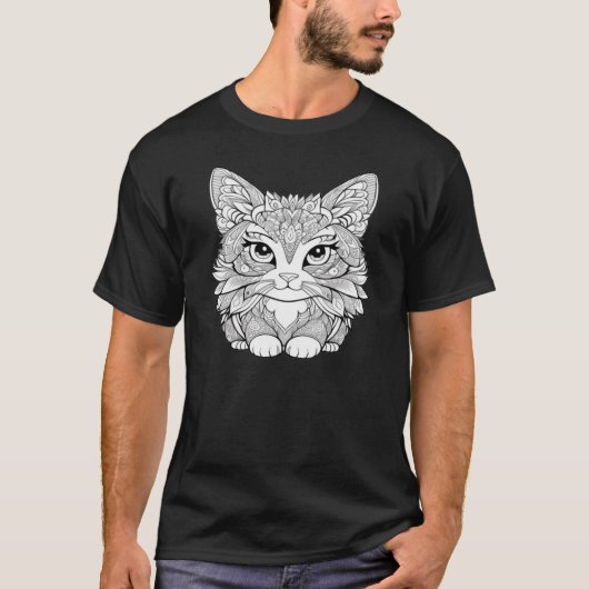 猫の愛 Tシャツ (正面)
