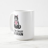 猫の態度 反社会的な内向型 馬鹿な人 コーヒーマグカップ (正面左)