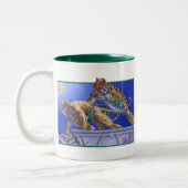 猫の戦士 ツートーンマグカップ (左)