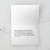 猫の所有者のための悔やみや弔慰カード カード (内部)