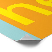 猫の手のプリントことわざポスター ポスター (角)