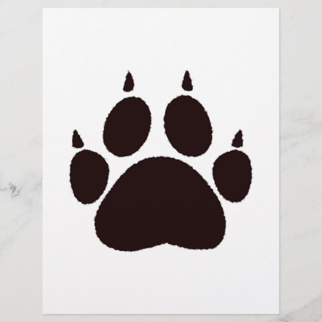 猫の手のプリント (正面)