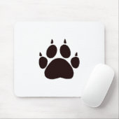 猫の手のプリント マウスパッド (マウス)