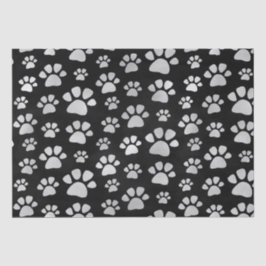 猫の手のプリント 薄葉紙