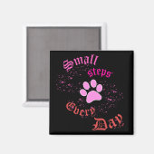 猫の手マグネット | 毎日小さな一歩 マグネット (正面/裏面)