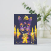 猫の手描きポストカード ポストカード (スタンド正面)