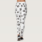 猫の手足の繰り返しパターン レギンス (裏面)