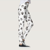 猫の手足の繰り返しパターン レギンス (右)