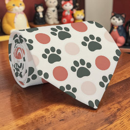 猫の手 レトロ ニュートラル カラー オーダーメイド ネクタイ