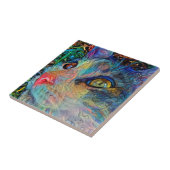 猫の抽象美術のタイルTrivet タイル (側面)