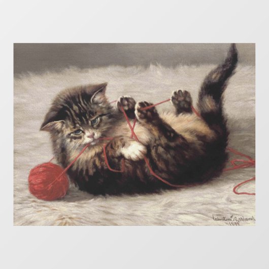 猫の揺りかごは猫の糸遊の玉 ウィンドウサイン (シート)