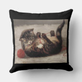 猫の揺りかごは猫の糸遊の玉 クッション (裏面)