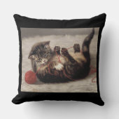 猫の揺りかごは猫の糸遊の玉 クッション (正面)