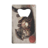 猫の揺りかごは猫の糸遊の玉 クレジットカード栓抜き (正面)