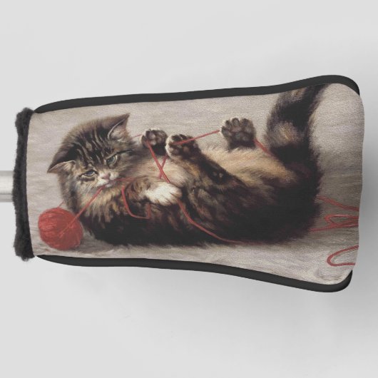 猫の揺りかごは猫の糸遊の玉 ゴルフヘッドカバー (正面)