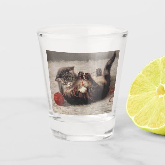 猫の揺りかごは猫の糸遊の玉 ショットグラス (正面)