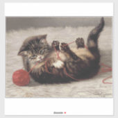 猫の揺りかごは猫の糸遊の玉 シール (シート)