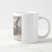 猫の揺りかごは猫の糸遊の玉 ジャンボコーヒーマグカップ (右)