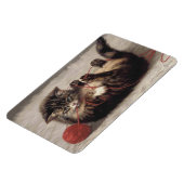 猫の揺りかごは猫の糸遊の玉 マグネット (左側)