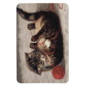 猫の揺りかごは猫の糸遊の玉 マグネット (縦)