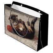 猫の揺りかごは猫の糸遊の玉 ラージペーパーバッグ (裏面アングル)