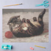 猫の揺りかごは猫の糸遊の玉 薄葉紙 (クラフト)