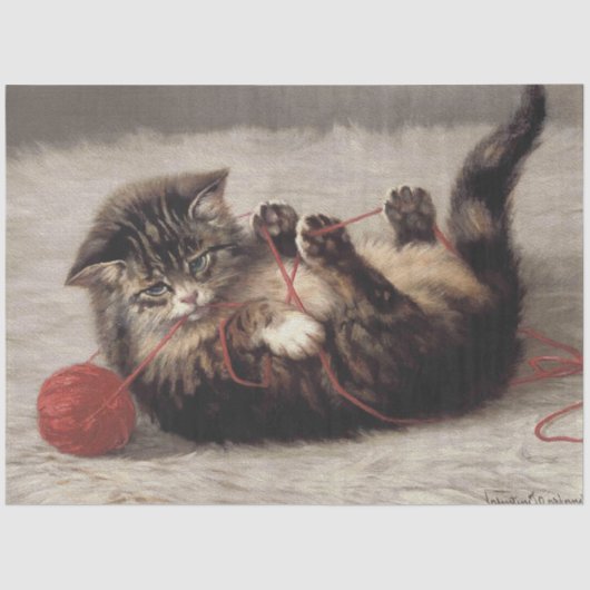 猫の揺りかごは猫の糸遊の玉 薄葉紙 (正面)