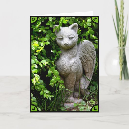 "猫の損失"の悔やみや弔慰カード カード (正面)