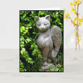 "猫の損失"の悔やみや弔慰カード カード (黄色い花)