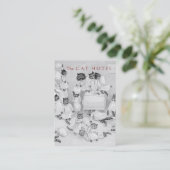 猫の搭乗か獣医医院-両面名刺 名刺 (スタンド正面)