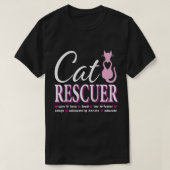 猫の救出ギフト猫たちホームレス猫シェルテ Tシャツ (デザイン正面)
