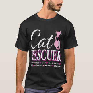 猫の救出ギフト猫たちホームレス猫シェルテ Tシャツ