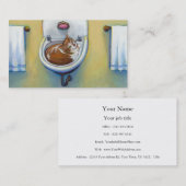 猫の救助または鉛管工のためのユニークな名刺 名刺 (正面/裏面)