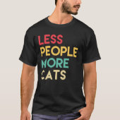 猫の数が減る Tシャツ (正面)