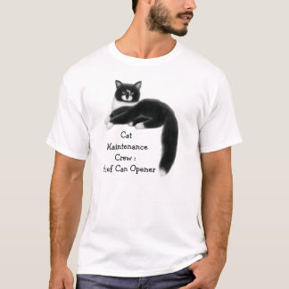 猫の整備工のTシャツ Tシャツ
