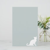 猫の文房具の紙レターヘッド 便箋 (スタンド正面)